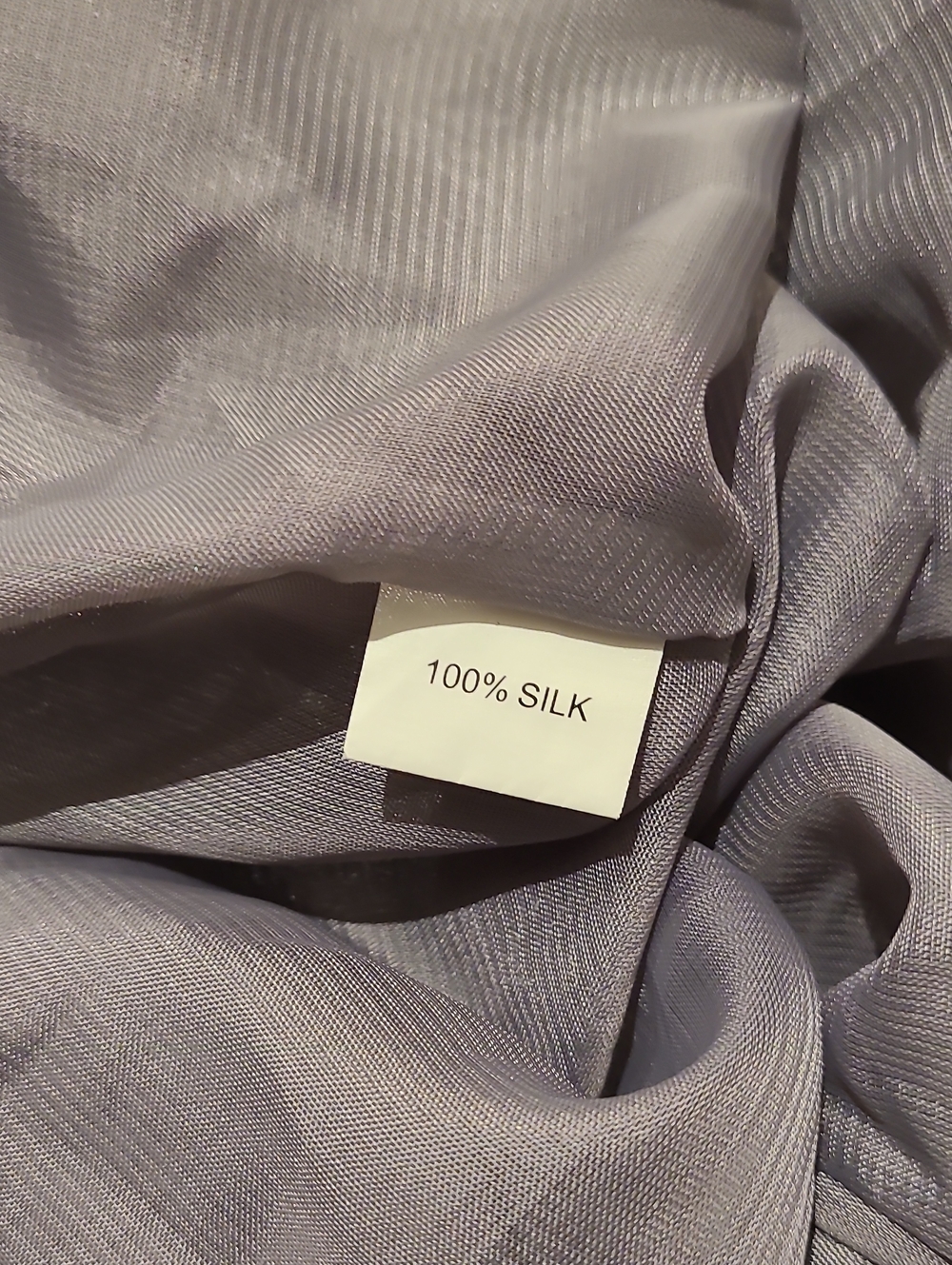 Max Mara Gray 100% Silk Sleeveless Pleated Bubble Hem Mini Dress Womens Size 6 - Picture 9 of 10